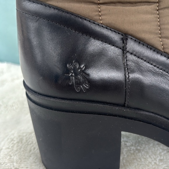 NWOT Fly London Black Mid Calf Boots EU 42 - Picture 5 of 11